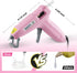WORKPRO Mini Hot Glue Gun with 20 Pcs Hot Glue Sticks, Glue Gun Kit for Decorations, Arts, Crafts, School DIY Projects and Home Repairs- Pink Ribb...